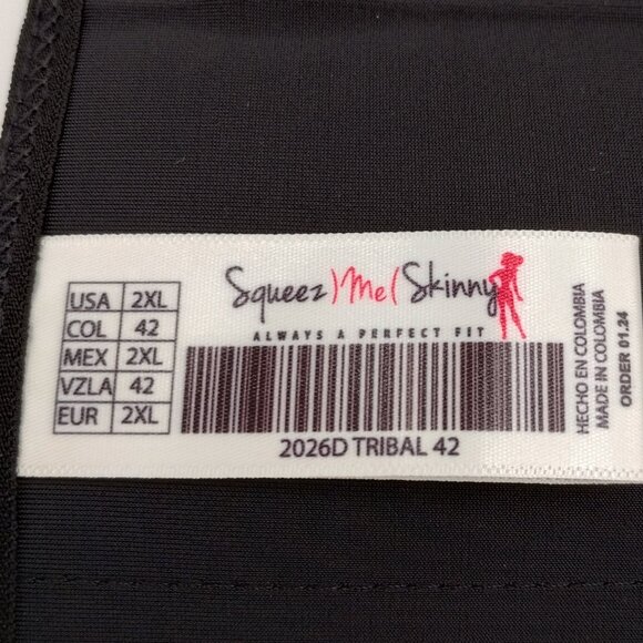 Squeez Me Skinny Tribal Red 10 inch Waist Trainer  Size 2XL  NWT - Picture 5 of 8